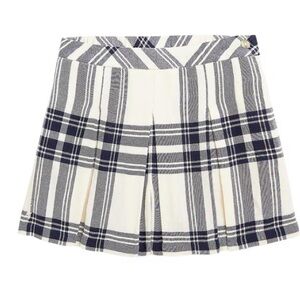 Kids Plaid Culotte Shorts in Cream & Navy
Polo Ralph Lauren